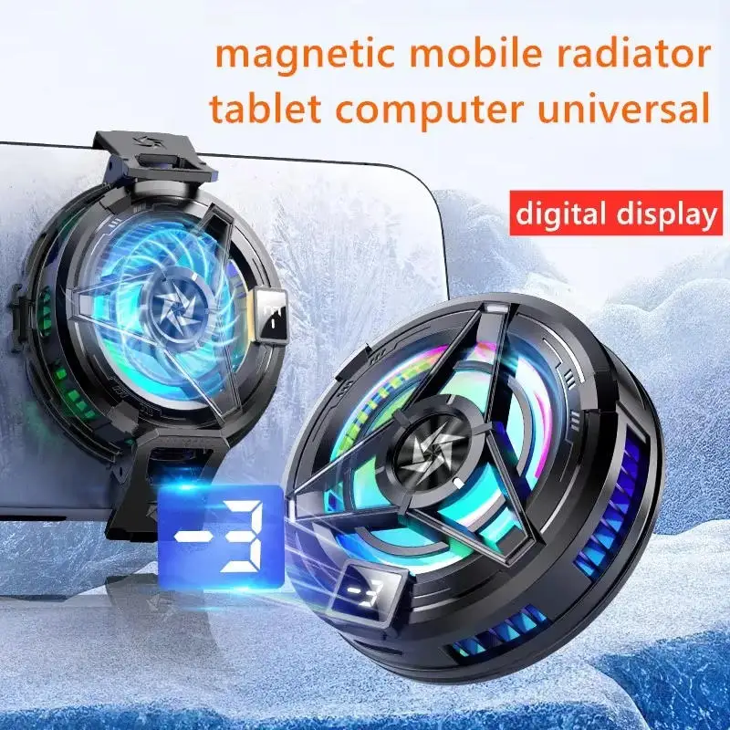 Photography Lighting Game - Magnetischer Halbleiter-Handykühler mit RGB-Beleuchtung, schneller Kühlung,
