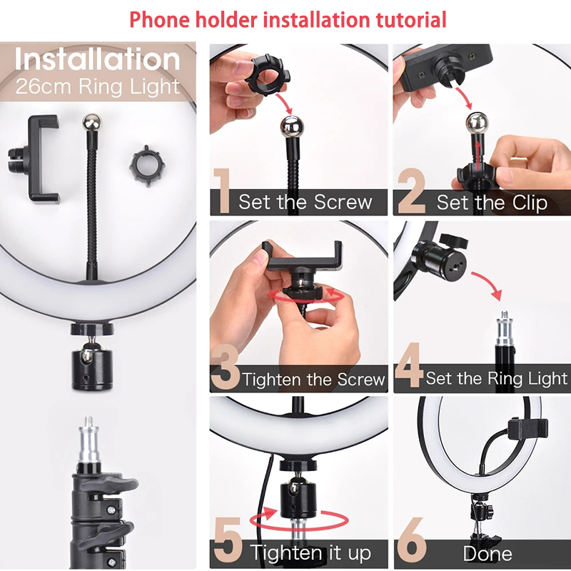 16/26/33cm Selfie-Ringlicht Fo – Photography Lighting Description Bewertung und Preis