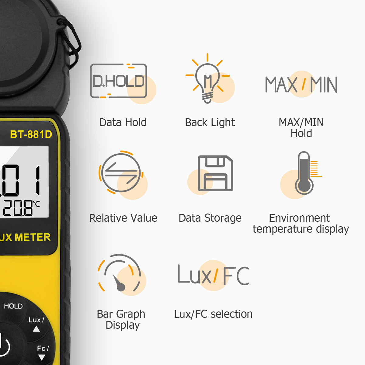 Digitales Luxmeter, 400.000 Lu – Photography Lighting Meter Bewertung und Preis