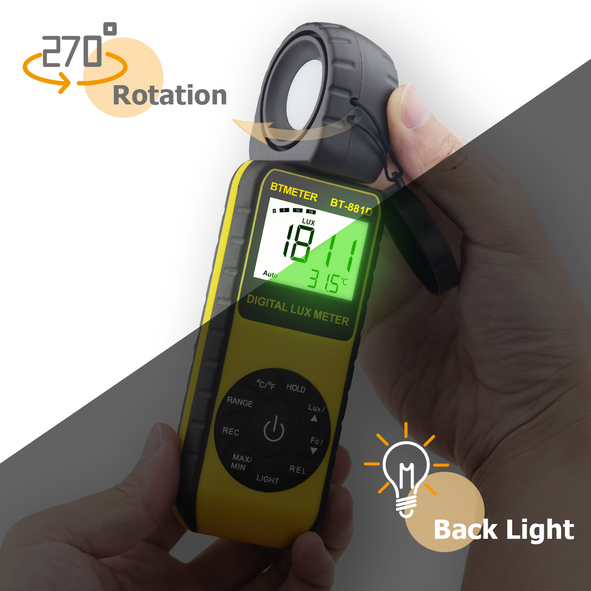 Digitales Luxmeter, 400.000 Lu – Photography Lighting Meter Bewertung und Preis